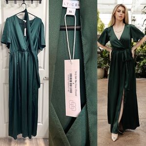 Baltic Born - Sicily Satin Maxi - XL - Emerald